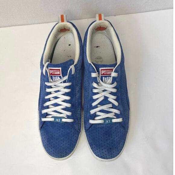 PUMA x UNDFTD Suede Sneakers Blue Perforated Leather Lace Up Men’s Size 11 main image 9